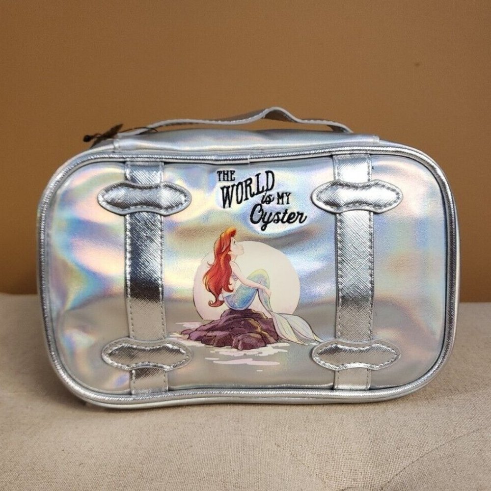 Bioworld Disney the Little Mermaid Ariel Cosmetic Bag Makeup Pouch NEW